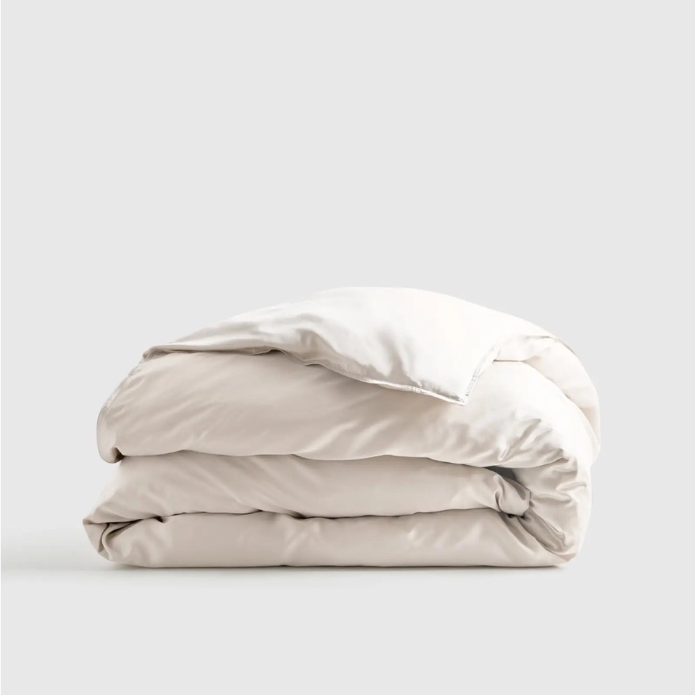 NEW - Quince Bamboo Duvet Cover - Sand - King/Cali King